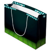 Grand Sac Cadeau Rugby Thème ajouter le logo (Dos Angle)