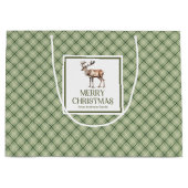 Grand Sac Cadeau Rustic Minimal Christmas Gift Bag Earthy Neutrals (Devant)