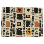 Grand Sac Cadeau Rustic Mudcloth Geometric Pattern (3) (Dos)
