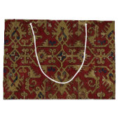 Grand Sac Cadeau Rustique antique Oriental Perse Motif rouge (Dos)
