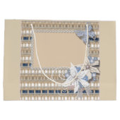 Grand Sac Cadeau Rustique, mariage (Dos)