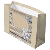 Grand Sac Cadeau Rustique, mariage (Dos Angle)