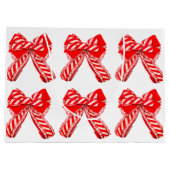 Grand Sac Cadeau Sac-cadeau Bow rouge et blanc (Dos)