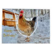 Grand Sac Cadeau Sac-cadeau de poulet numérisé (Dos)