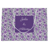 Grand Sac Cadeau Sac-cadeau Fleur Violette (Devant)