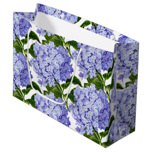 Grand Sac Cadeau Sac-cadeau Hydrangea Grand Sac-cadeau (Devant Angle)