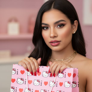 Grand Sac Cadeau Sac-cadeau Kitty grande taille