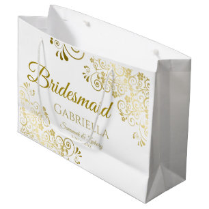 Grand Sac Cadeau Sac-cadeau Mariage de Bridesmaid - Grand