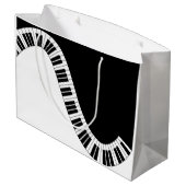 Grand Sac Cadeau Sac-cadeau musical de piano (Dos Angle)