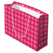 Grand Sac Cadeau Sac-cadeau Pink Houndstooth (Dos Angle)