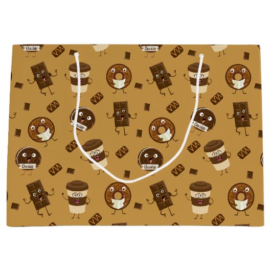 Grand Sac Cadeau Sac-cadeau pour les soins au chocolat (Devant)