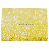 Grand Sac Cadeau Sac-cadeau Sorrento jaune citron Parties scintilla (Dos)