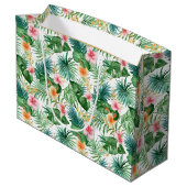 Grand Sac Cadeau Sac-cadeau-Tropical Floral (Dos Angle)