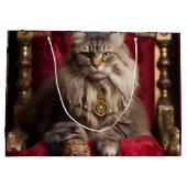 Grand Sac Cadeau "Sac de conception de chat joueuse - Accessoire mi (Dos)