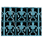 Grand Sac Cadeau Sacoche cadeau bleu électrique (Dos)