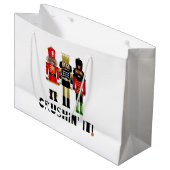 Grand Sac Cadeau Sacoche-cadeau de Nutcracker noir "Crushin' It" (Devant Angle)