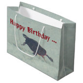 Grand Sac Cadeau Sacoche-cadeau de tortue peinte (Devant Angle)