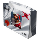 Grand Sac Cadeau Sacoche cadeau Naughty ou Nice (Dos Angle)