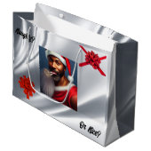 Grand Sac Cadeau Sacoche cadeau Naughty ou Nice (Devant Angle)