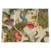 Sacoche cadeau Peacock & floral