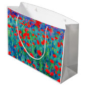 Grand Sac Cadeau Sacoche cadeau Poppy Field (Dos Angle)
