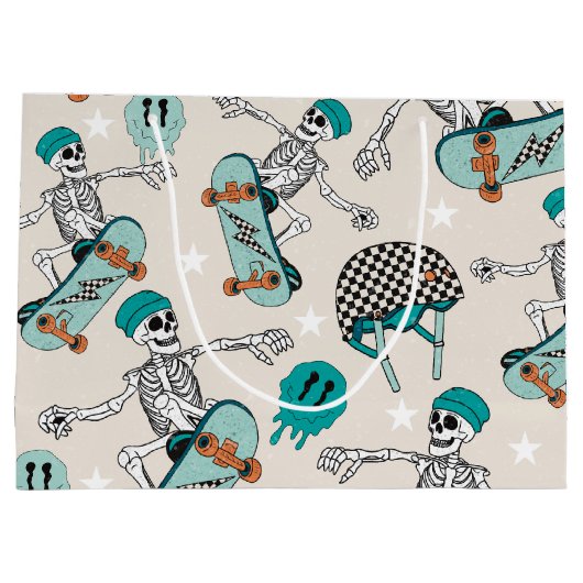 Grand Sac Cadeau Sacs-cadeaux cool Dude Skateboard (Dos)