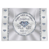 Grand Sac Cadeau Sacs-cadeaux d'anniversaire personnalisés, TOUTE A (Devant)