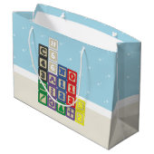 Grand Sac Cadeau Sacs-cadeaux de Future Chemist's Blocks (Dos Angle)