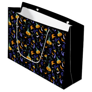 Grand Sac Cadeau Sacs-cadeaux de la forêt d'Halloween