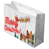 Grand Sac Cadeau Sacs-cadeaux de Noël par Collection Kriyas (Devant Angle)