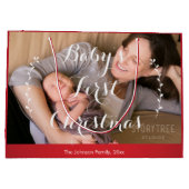 Grand Sac Cadeau Sacs-cadeaux de Noël pour bébé rouge mignonne (Dos)