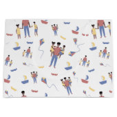 Grand Sac Cadeau Sacs-cadeaux fête des pères (Devant)