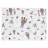 Grand Sac Cadeau Sacs-cadeaux fête des pères (Dos)