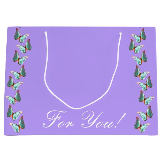 Grand Sac Cadeau Sacs-cadeaux Morpho Lavendar (Devant)