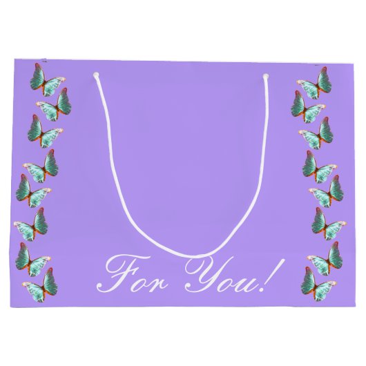 Grand Sac Cadeau Sacs-cadeaux Morpho Lavendar (Dos)