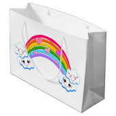 Grand Sac Cadeau Sacs-cadeaux Rainbow Clouds (Dos Angle)