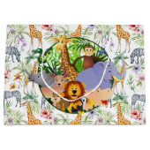 Grand Sac Cadeau Safari animal (Devant)