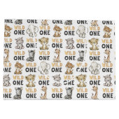 Grand Sac Cadeau Safari Wild One Birthday Party (Dos)