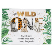 Grand Sac Cadeau Safari Wild One Birthday Party (Dos)