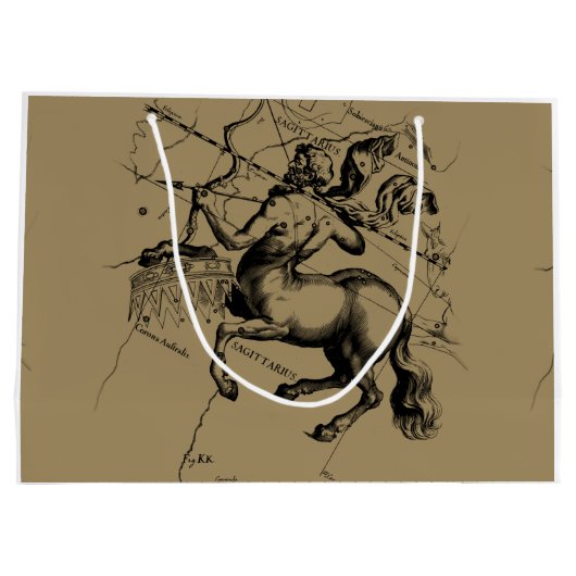 Grand Sac Cadeau Sagittarius Constellation Hevelius1690 nov22-déc21 (Dos)