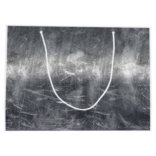 Grand Sac Cadeau Sagittarius Zodiac Dans Grunge Revêtement d'acier (Dos)