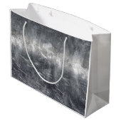 Grand Sac Cadeau Sagittarius Zodiac Dans Grunge Revêtement d'acier (Dos Angle)