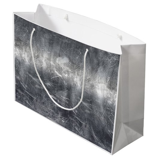 Grand Sac Cadeau Sagittarius Zodiac Dans Grunge Revêtement d'acier  (Dos Angle)