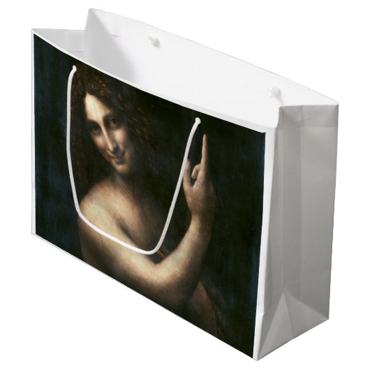 Grand Sac Cadeau Saint Jean Baptiste, Léonard de Vinci (Devant Angle)