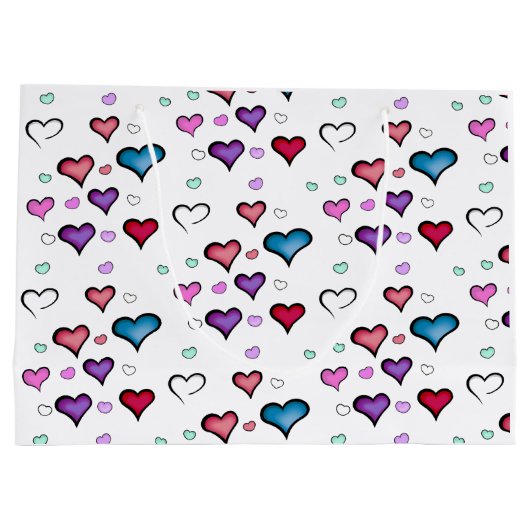 Grand Sac Cadeau Saint Valentin (Dos)