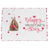 Grand Sac Cadeau Saint Valentin Coeur Texas Armadillo (Devant)