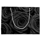 Grand Sac Cadeau Saint-Valentin rose noir (Dos)