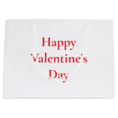 Grand Sac Cadeau Saint Valentin Rouge mignonne Colorful Romantique  (Devant)