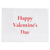 Grand Sac Cadeau Saint Valentin Rouge mignonne Colorful Romantique  (Dos)