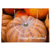 Grand Sac Cadeau Saison citrouille Deux textes (Devant)